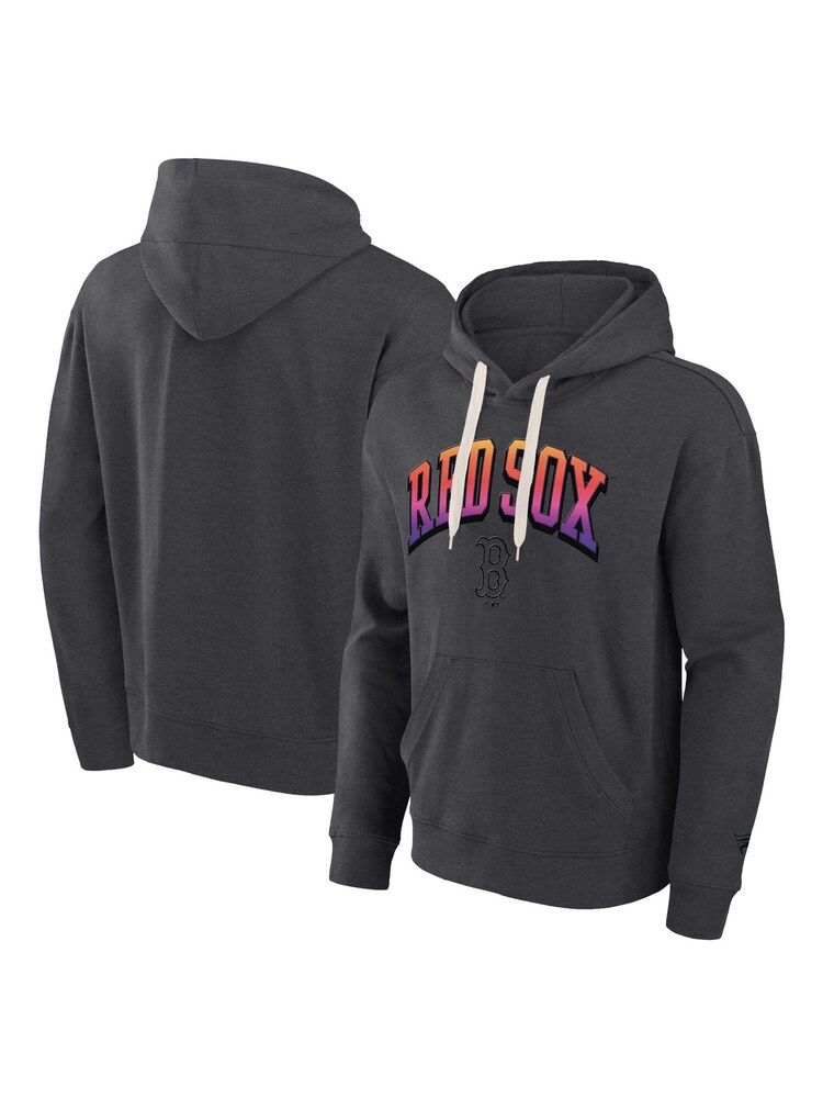 Sweat à capuche Fanatics MLB Boston Red Sox en polaire dégradée 100% coton noir - Image 1 de 1