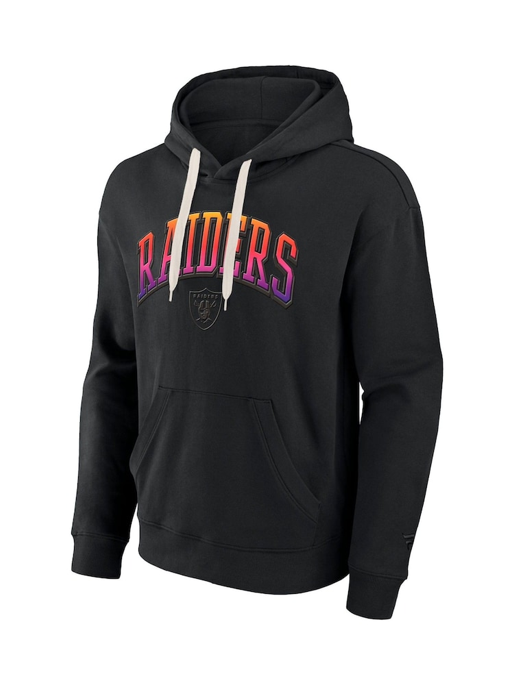 Fanatics NFL Las Vegas Raiders Gradient Fleece Pullover 100% Cotton Black Hoodie - Image 2 of 3
