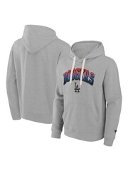 Fanatics Grey MLB Los Angeles Dodgers Gradient Fleece Pullover 100% Cotton Hoodie - Image 1 of 3