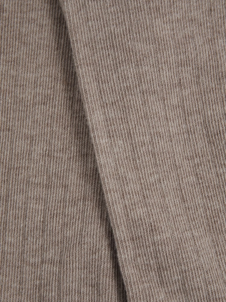 Reiss Neutral Felicia Cotton Blend Ribbed Loafer Socks - Image 3 of 3