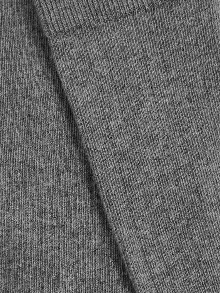 Reiss Charcoal Felicia Cotton Blend Ribbed Loafer Socks - Image 3 of 3