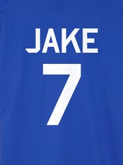 Dollymix Mens Blue 100% Cotton Personalised England T-Shirt - Image 4 of 4