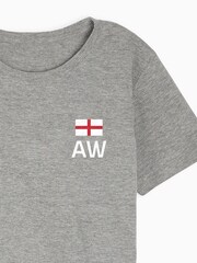 Dollymix Womens 100% Cotton Personalised Come On England Black T-Shirt - Image 4 of 5