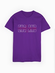 Dollymix Womens Purple 100% Cotton Personalised England T-Shirt - Image 3 of 5
