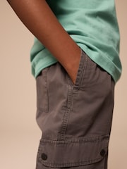 Charcoal Grey 100% Cotton Superwide Cargo Trousers (3-16yrs) - Image 5 of 5