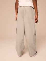 Neutral 100% Cotton Superwide Cargo Trousers (3-16yrs) - Image 3 of 8