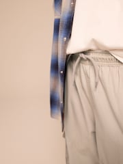 Neutral 100% Cotton Superwide Cargo Trousers (3-16yrs) - Image 4 of 8
