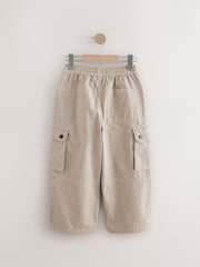 Neutral 100% Cotton Superwide Cargo Trousers (3-16yrs) - Image 6 of 8
