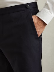 Фланелелевые брюки из ткани с добавлением шерсти Reiss Combo - Изображение 4 из 6