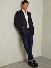 Двубортный пиджак из смешанной шерсти Reiss Combo Db - Изображение 6 из 7