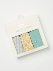FatFace Green/Grey/Yellow 3 Pack Knickers - Image 1 of 2