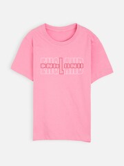 Dollymix Girls Pink 100% Cotton Personalised England T-Shirt - Image 2 of 5