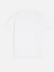 Dollymix Kids 100% Cotton Personalised Eat Sleep Football Repeat White T-Shirt - Image 3 of 4