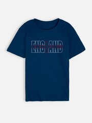 Dollymix Boys Blue 100% Cotton Personalised England T-Shirt - Image 2 of 4