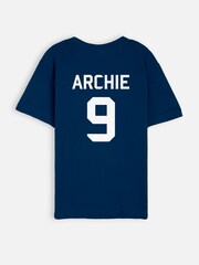 Dollymix Boys Blue 100% Cotton Personalised England T-Shirt - Image 3 of 4