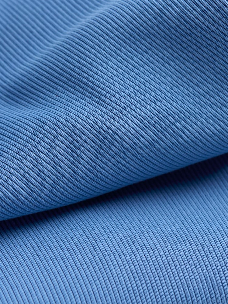 FatFace Bright Blue Ribbed Scoop Neck Top - Image 10 of 10 FatFace Bright Blue Ribbed Scoop Neck Top - Image 10 of 10