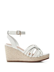Moda In Pelle Rhina Tubular Strap Jute Wedges - Image 1 of 4