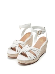 Moda In Pelle Rhina Tubular Strap Jute Wedges - Image 2 of 4