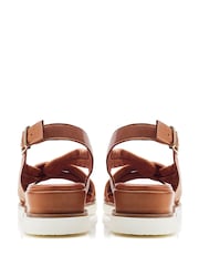 Moda In Pelle Fradel Twist Vamp Wedge Sandals - Image 3 of 4