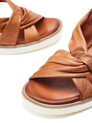 Moda In Pelle Fradel Twist Vamp Wedge Sandals - Image 4 of 4