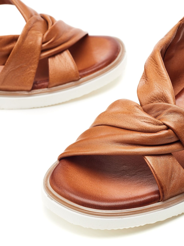Moda In Pelle Fradel Twist Vamp Wedge Sandals - Image 4 of 4