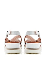 Moda In Pelle Fradel Twist Vamp Wedge Sandals - Image 3 of 4