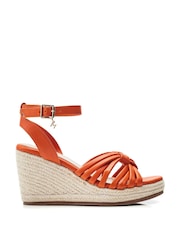 Moda In Pelle Rhina Tubular Strap Jute Wedges - Image 1 of 4