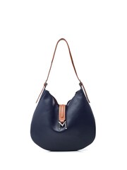 Moda in Pelle Blue Kaffe Shoulder Slouch Bag - Image 1 of 4
