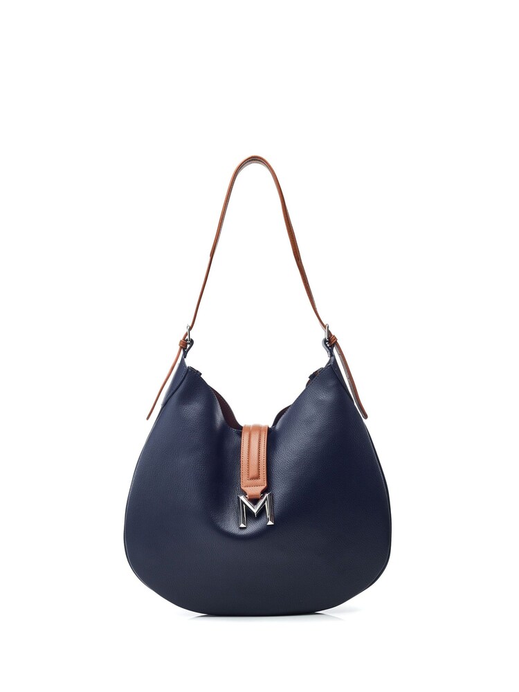 Moda in Pelle Blue Kaffe Shoulder Slouch Bag - Image 1 of 4