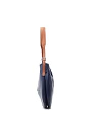Moda in Pelle Blue Kaffe Shoulder Slouch Bag - Image 3 of 4