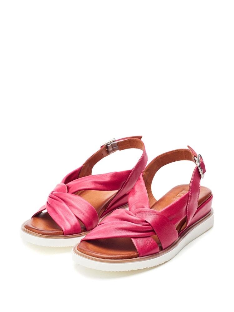Moda In Pelle Fradel Twist Vamp Wedge Sandals - Image 2 of 4