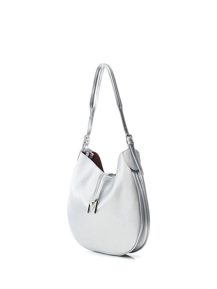 Moda in Pelle Kaffe Silver Shoulder Slouch Bag - Image 1 of 1