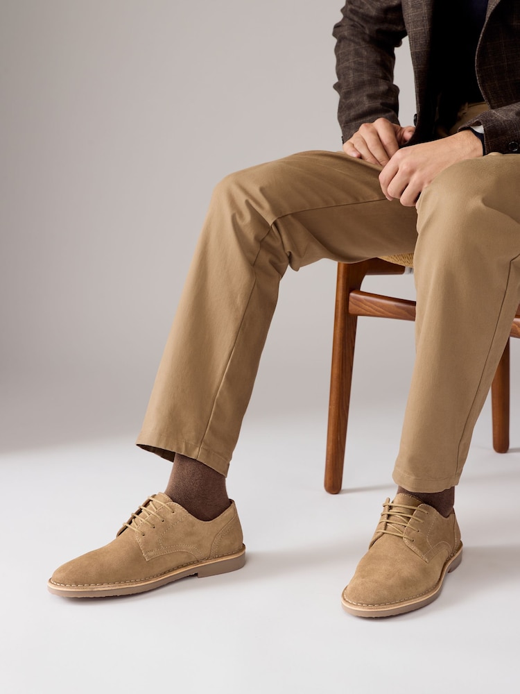 Stone Suede Desert Shoes - Image 1 of 7