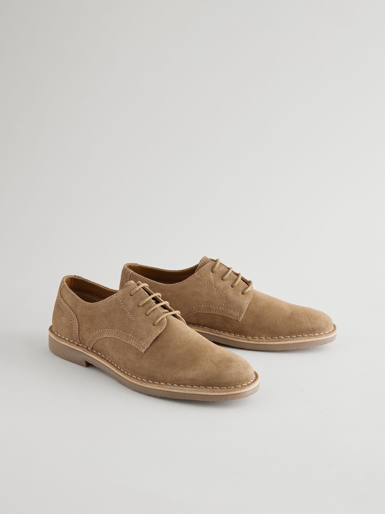Stone Suede Desert Shoes - Image 2 of 7
