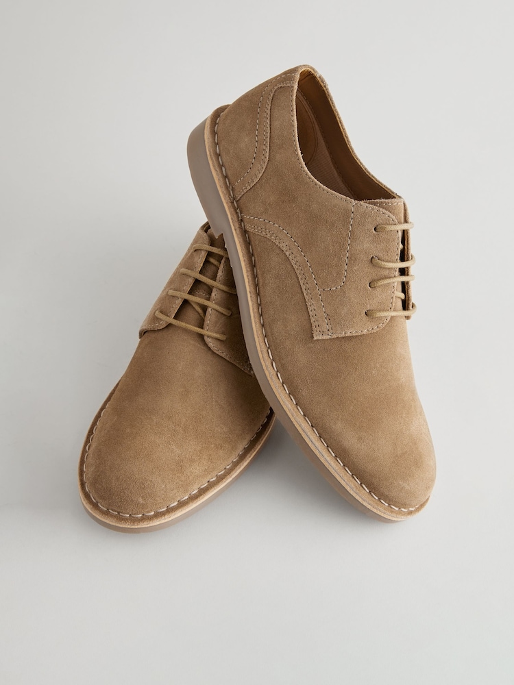 Stone Suede Desert Shoes - Image 4 of 7
