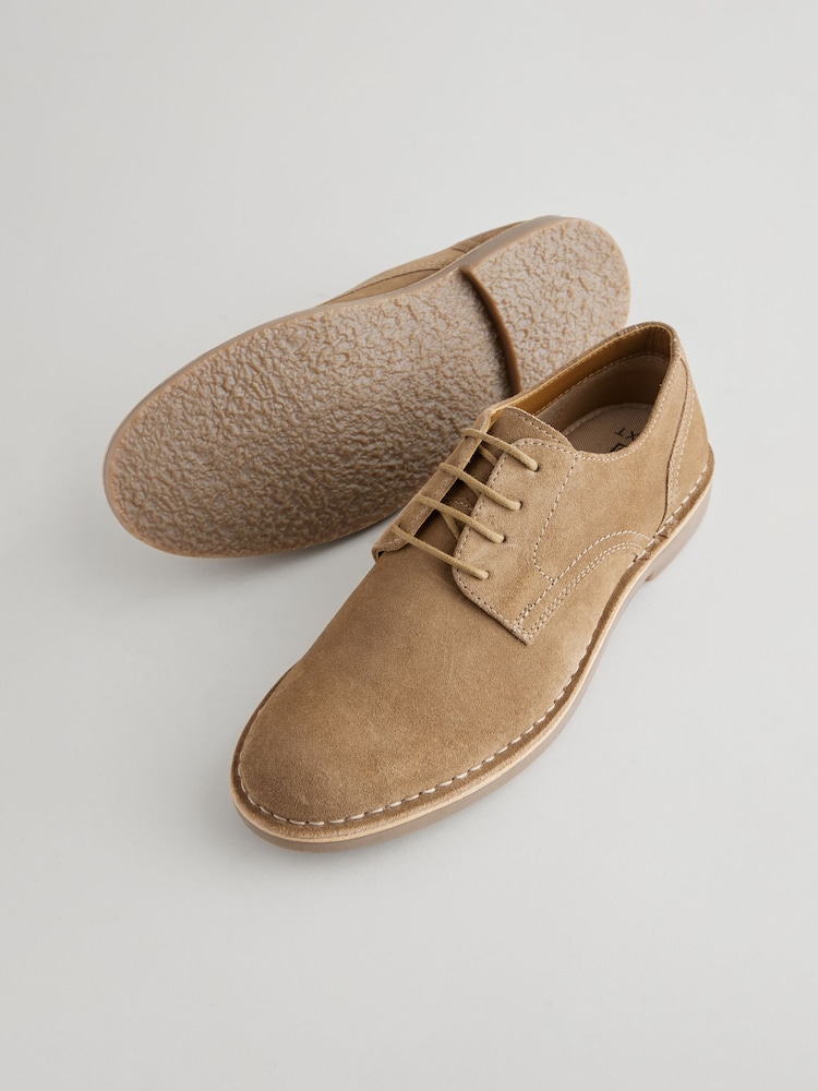 Stone Suede Desert Shoes - Image 5 of 7