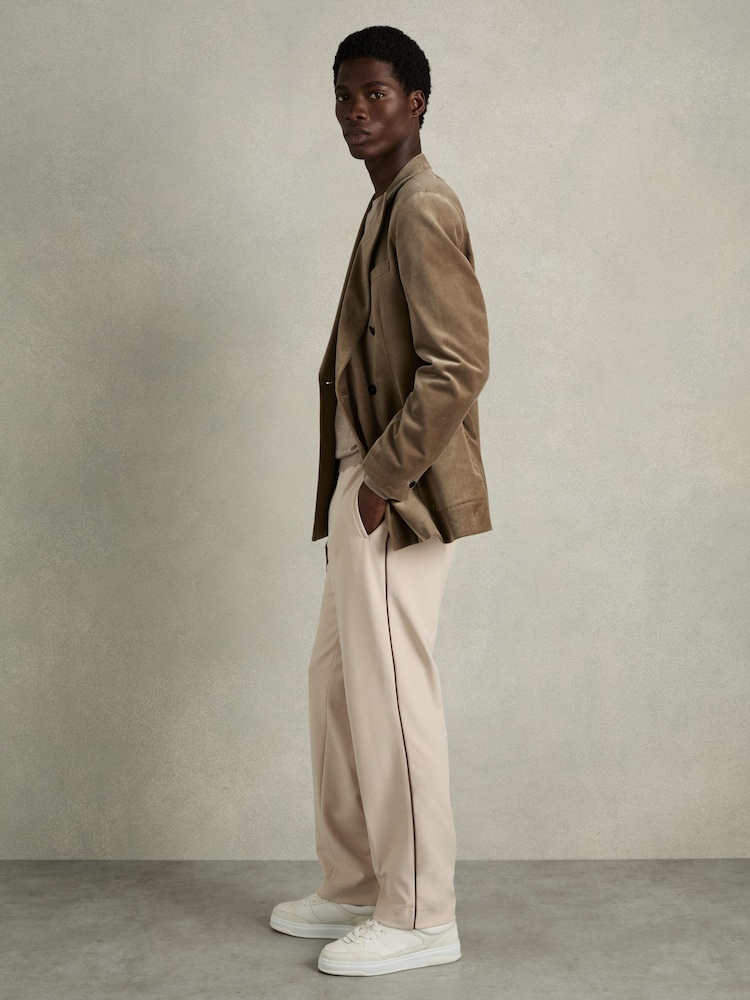 Reiss White Alvar Panelled Leather Trainers - Image 2 of 6