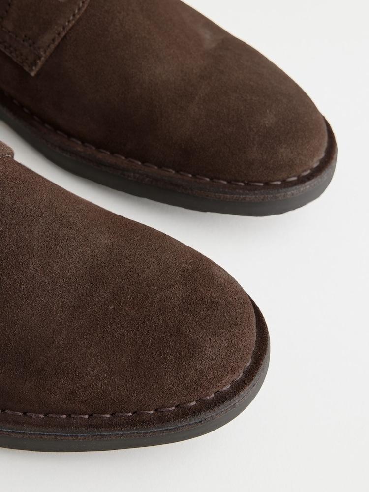 Brown Suede Desert Shoes - Image 4 of 6