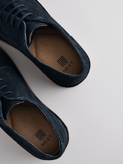 Navy Blue Suede Desert Shoes - Image 5 of 5
