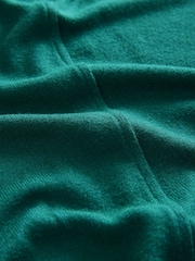 Forest Green Soft Touch Cosy Seam Crew Neck Jumper - Image 6 of 7