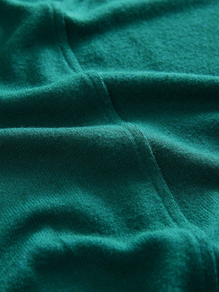 Vert forêt - Soft Touch Cosy Seam Col rond Pull - Image 6 of 7