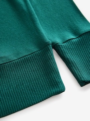 Forest Green Soft Touch Cosy Seam Crew Neck Jumper - Image 7 of 7