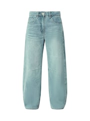 PixieGirl Petite Blue Barrel Balloon Leg Jeans - Image 5 of 5