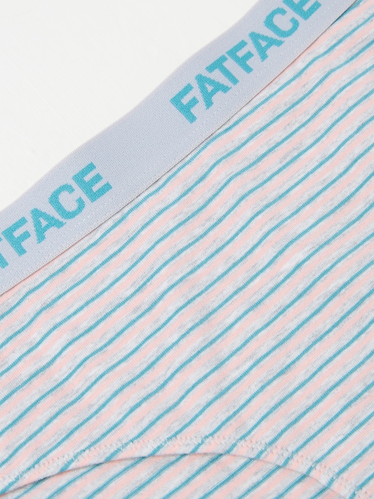 FatFace Grey Striped Knickers - Image 2 of 2