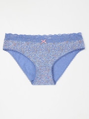 FatFace Blue Vine Floral Mini Knickers - Image 1 of 2