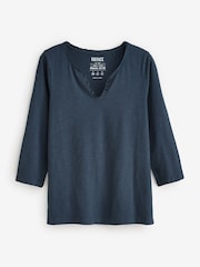 FatFace Navy 100% Cotton Porter T-Shirt - Image 1 of 1