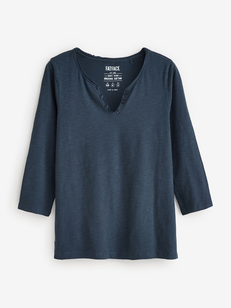FatFace Navy 100% Cotton Porter T-Shirt - Image 1 of 1