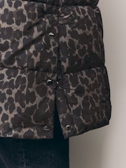 Animal Shower Resistant Padded Puffer Hooded Mid Length Coat - Image 5 of 8