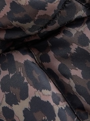 Animal Shower Resistant Padded Puffer Hooded Mid Length Coat - Image 7 of 8