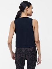French Connection Black Modal Knot Top - Image 2 of 7